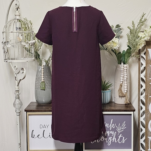 J. CREW | LEATHER POCKET OVERSIZED SHIRT DRESS - Picture 5 of 16